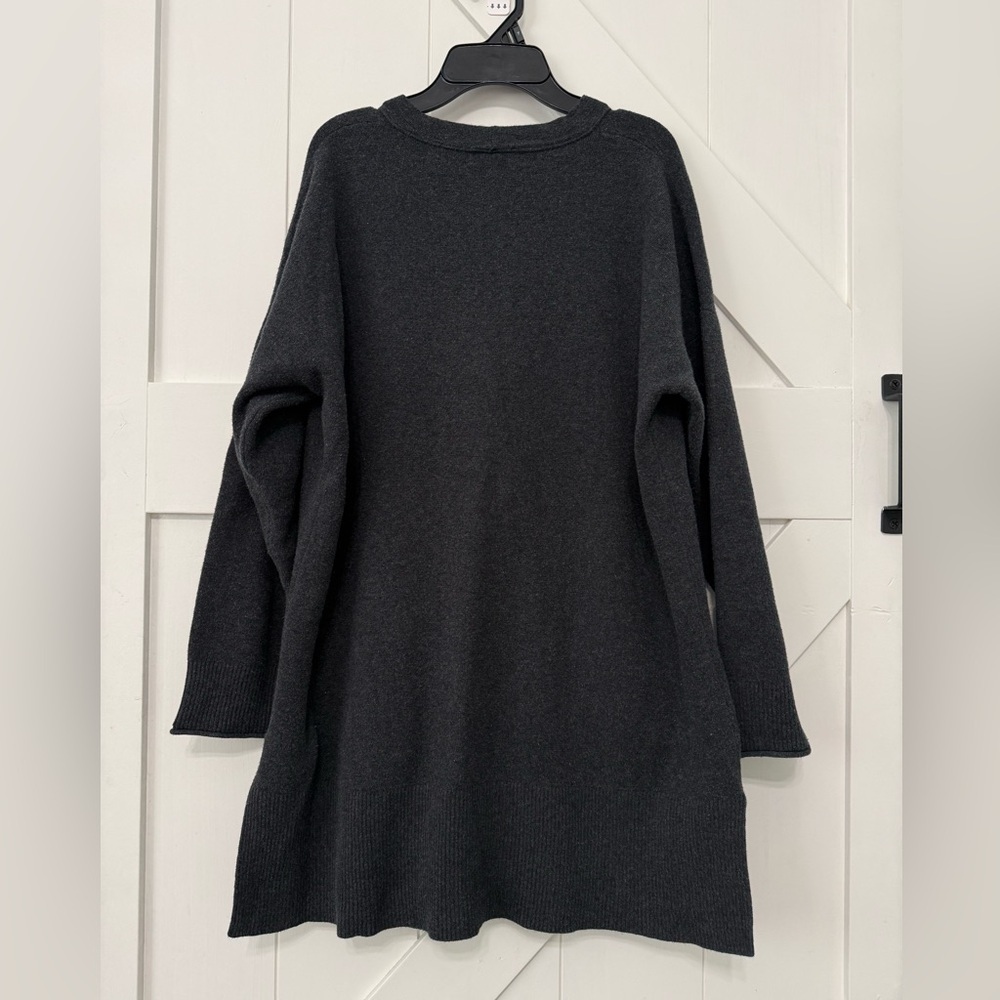Madewell Sweater Womens extra large Gray Cardigan Gray 3/4 Sleeve - Picture 3 of 14